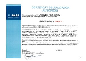 certificat aplicator autorizat BASF