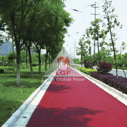 Imagini din executie aplicare sistem de pardoseala CONIPUR JP ECO imagine pista de alergare jogging