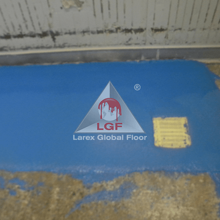 Imagini din executie placare pardoseala covor interior aplicare sistem de pardoseala din mortar poliuretanic DURACRETE HFB 6mm 9mm 12mm detaliu executie faza lucrare