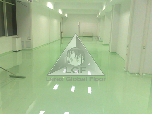 DURAFLOOR EP 30 chips + PU 10 S clear aplicare rasina strat autonivelant clinica