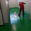 Imagini din executie aplicare sistem de pardoseala DURAFLOOR EP Perle aplicare rola