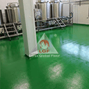 Imagini din executie aplicare sistem de pardoseala DURAFLOOR EP Perle hala stalp tancuri