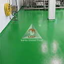 Imagini din executie aplicare sistem de pardoseala DURAFLOOR EP Perle hala stalp