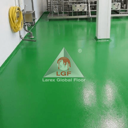 Imagini din executie aplicare sistem de pardoseala DURAFLOOR EP Perle hala stalp