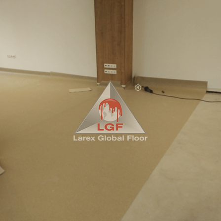 Imagini din executie aplicare sistem de pardoseala Covor PVC montare covor perete prize