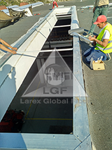 Luminator PVC instalare membrana 1